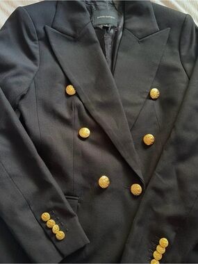 Banana Republic Black Captain Blazer
